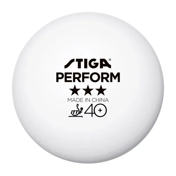 Мяч для наст. тенниса Stiga Perform 3***, 40+, 1113-2110-06, пластик, ITTF Appr., уп.6 шт, бел за 2&nbsp;121.60 ₽ в Нижневартовске