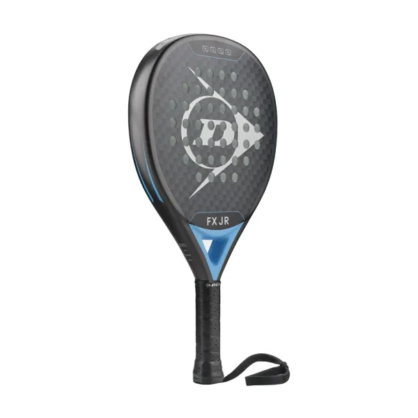 Ракетка для падела Dunlop FX Jr, 10370738, для юниоров, гибрид, графит, черно-голубой за 11&nbsp;019.40 ₽ в Нижневартовске
