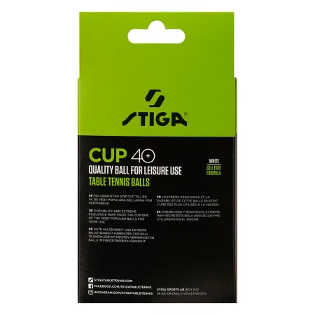 Мяч для наст. тенниса Stiga Cup ABS, 1110-2510-12, диам.40+мм, пластик, упак. 12 шт, белый за 1&nbsp;774.80 ₽ купить в Нижневартовске