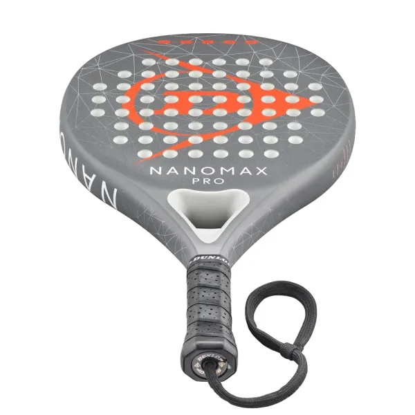 Ракетка для падела Dunlop Nanomax Pro, 10370739, для профессионалов, карбон,серо-оранжевый за 17&nbsp;248.20 ₽ в Нижневартовске