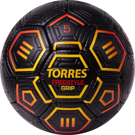 Мяч футб. TORRES Freestyle Grip, F323765, р.5, 32 панели. PU, ручная сшивка, черно-желт-красн за 2&nbsp;070.60 ₽ купить в Нижневартовске