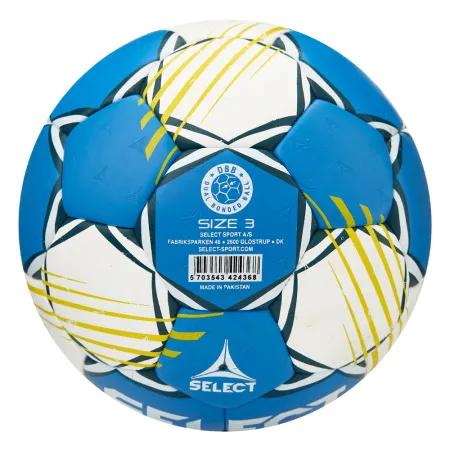Мяч ганд. SELECT HB FORCE DB V25, 1622858205, Senior (р.3), EHF Appr,ПУ, гибр.сш., сине-белый за 8&nbsp;438.80 ₽ купить в Нижневартовске