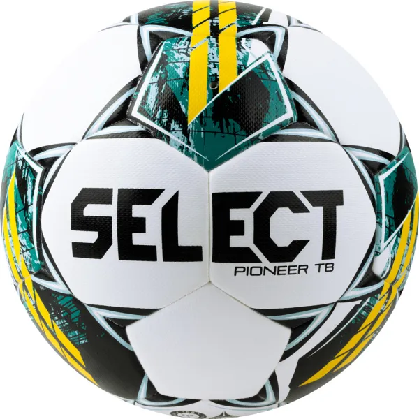 Мяч футб. SELECT Pioneer TB V23, 0865060005, р.5, FIFA Basic, 32п, ПУ, термосш, бело-зелено-желтый за 5&nbsp;684.80 ₽ в Нижневартовске