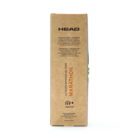 Мяч теннисный HEAD Marathon 3B, 578183, крафт. упак.3шт, без давления, фетр, нат.резина,желтый за 1&nbsp;055.70 ₽ купить в Нижневартовске