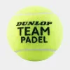 Мяч для падела Dunlop Team Padel, 601553, уп.3 шт, сукно, нат.резина,желтый за 1&nbsp;110.10 ₽ купить в Нижневартовске