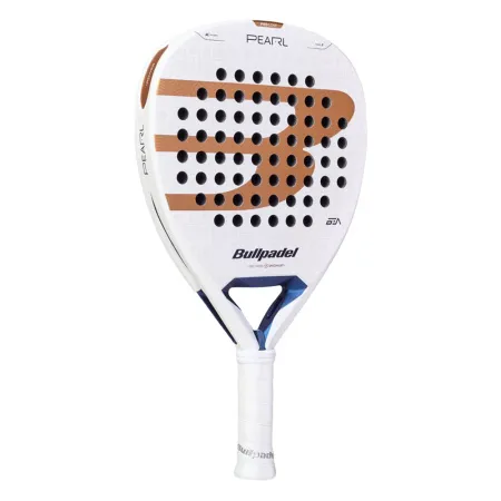 Ракетка для падела BULLPADEL Pearl 27, 497249, для проф-в, стекловолокно,карбон, бело-золотистый за 44&nbsp;319 ₽ купить в Нижневартовске