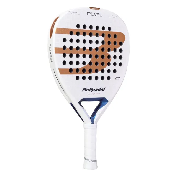 Ракетка для падела BULLPADEL Pearl 27, 497249, для проф-в, стекловолокно,карбон, бело-золотистый за 44&nbsp;319 ₽ в Нижневартовске
