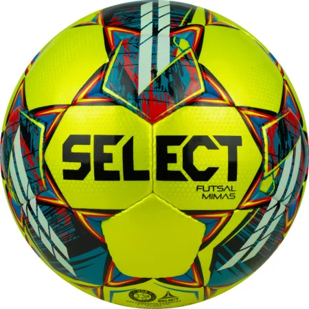 Мяч футзал. SELECT Futsal Mimas, 1053460550, р.4,FIFA Basic, 32 пан, гл.ПУ, руч.сш, жел-сине-красный за 6&nbsp;303.60 ₽ купить в Нижневартовске
