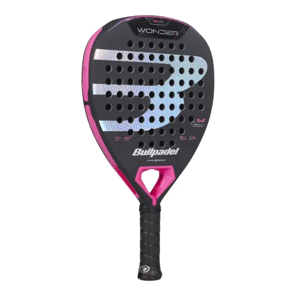 Ракетка для падела BULLPADEL Wonder 27, 497250, для продв.игроков, стекловолокно, карбон, черно-роз за 42&nbsp;969.20 ₽ в Нижневартовске