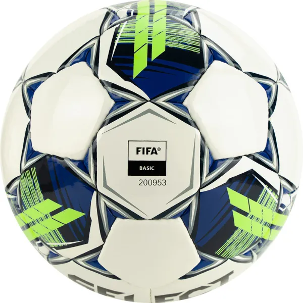 Мяч футзал. SELECT Futsal Master Shiny V22, 1043460004, р.4, Basic,32п, гл.ПУ, руч.сш,бел-син-зел за 7&nbsp;539.50 ₽ в Нижневартовске