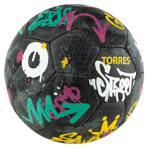 Мяч футб. TORRES Street, F023225, р.5, 32 пан.. рез., 4 подкл. слоя, руч. сшив., черно-мультиколор за 2&nbsp;713.20 ₽ в Нижневартовске