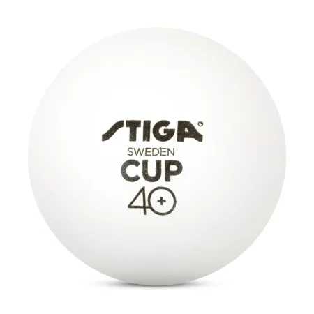 Мяч для наст. тенниса Stiga Cup ABS, 1110-2510-12, диам.40+мм, пластик, упак. 12 шт, белый за 1&nbsp;774.80 ₽ купить в Нижневартовске