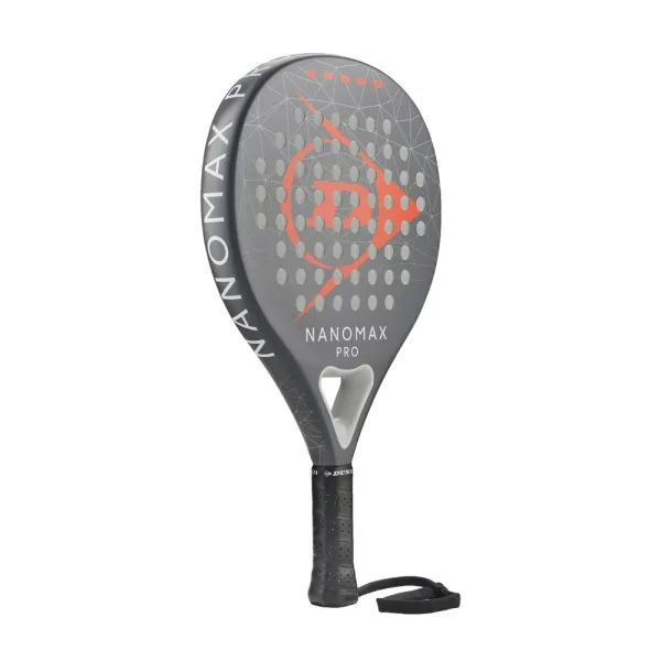 Ракетка для падела Dunlop Nanomax Pro, 10370739, для профессионалов, карбон,серо-оранжевый за 17&nbsp;248.20 ₽ в Нижневартовске