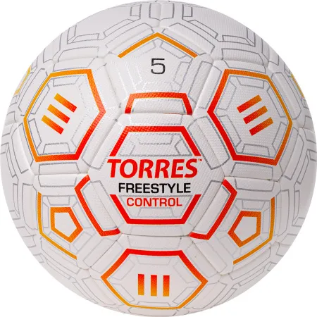 Мяч футб. TORRES Freestyle Control, F3231765, р.5, 32 п.,PU-Microfi, термосшив., бело-оран-сереб за 3&nbsp;464.60 ₽ купить в Нижневартовске