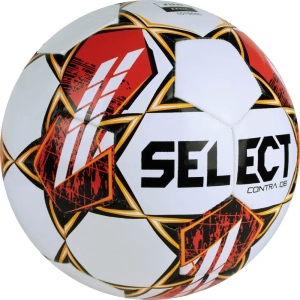 Мяч футб. SELECT Contra DB V23, 0854160300, р.4, FIFA Basic, 32 пан, ПУ, гибрид.сш, бел-чер-красн за 4&nbsp;455.70 ₽ в Нижневартовске