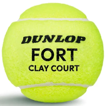 Мяч теннисный Dunlop Fort Clay Court 4B, 601613, уп.4 шт,одобр.ITF и FFT,сукно,нат.резина,желтый за 1&nbsp;812.20 ₽ купить в Нижневартовске