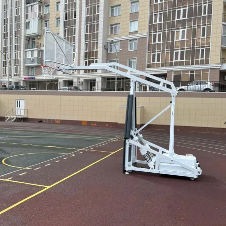 Баскетбольная стойка мобильная складная на пружинах вынос 2,25 м c противовесом ZAVODSPORTA за 530&nbsp;660 ₽ купить в Нижневартовске