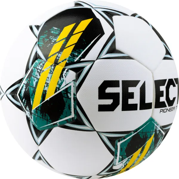 Мяч футб. SELECT Pioneer TB V23, 0865060005, р.5, FIFA Basic, 32п, ПУ, термосш, бело-зелено-желтый за 5&nbsp;684.80 ₽ в Нижневартовске