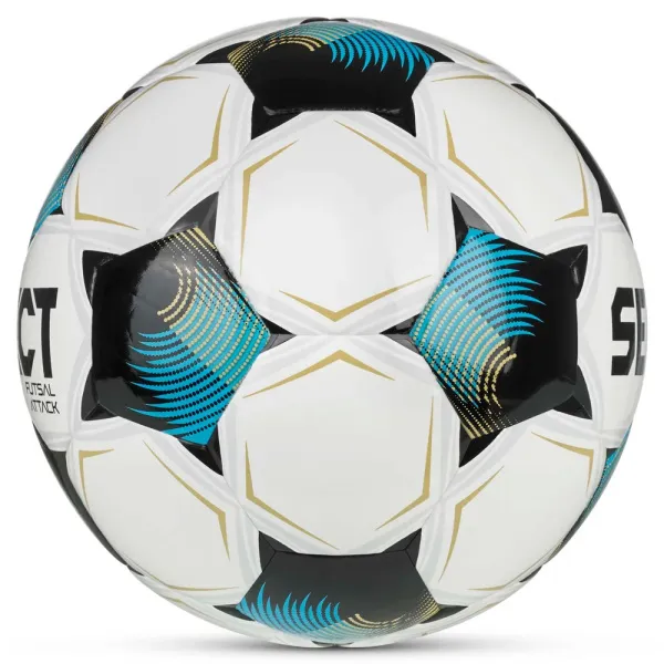 Мяч футзал. SELECT Futsal Attack V26, 1073471009, р.4, 32п, ПУ, руч.сш, бело-сине-черный за 5&nbsp;295.50 ₽ в Нижневартовске