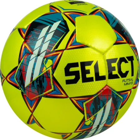 Мяч футзал. SELECT Futsal Mimas, 1053460550, р.4,FIFA Basic, 32 пан, гл.ПУ, руч.сш, жел-сине-красный за 6&nbsp;303.60 ₽ купить в Нижневартовске