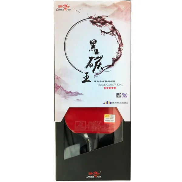Ракетка для н/т DOUBLE FISH Black Carbon King Racket 5*****, для професс.,ITTF Appr.,накл.2,1,мм за 6&nbsp;434.50 ₽ в Нижневартовске