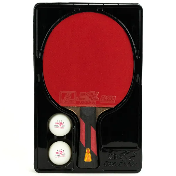 Ракетка для н/т DOUBLE FISH 7A+C, для професс.,ITTF Appr.,накл.2,1мм,+ 2 мяча V40+мм ITTF Appr за 3&nbsp;559.80 ₽ в Нижневартовске