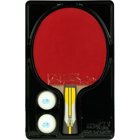 Ракетка для н/т DOUBLE FISH 6A+C, для подвин.,ITTF Appr.,накл. 2,1 мм, конич. ручка+ 2 мяча V40+мм за 3&nbsp;442.50 ₽ купить в Нижневартовске