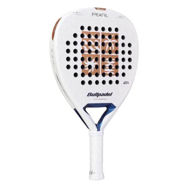 Ракетка для падела BULLPADEL Pearl 27, 497249, для проф-в, стекловолокно,карбон, бело-золотистый за 44&nbsp;319 ₽ в Нижневартовске