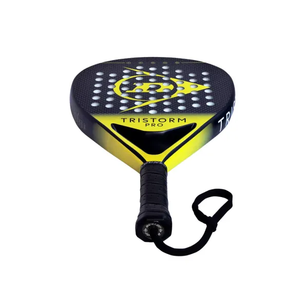 Ракетка для падела Dunlop Tristorm Pro, 10359946, для опытных игроков, графит, черно-желтый за 19&nbsp;643.50 ₽ в Нижневартовске
