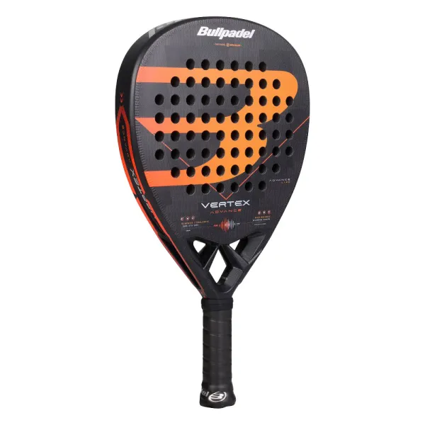 Ракетка для падела BULLPADEL Vertex Advance, 494414, для проф. и любителей, карбон, черно-оранжевый за 21&nbsp;559.40 ₽ в Нижневартовске